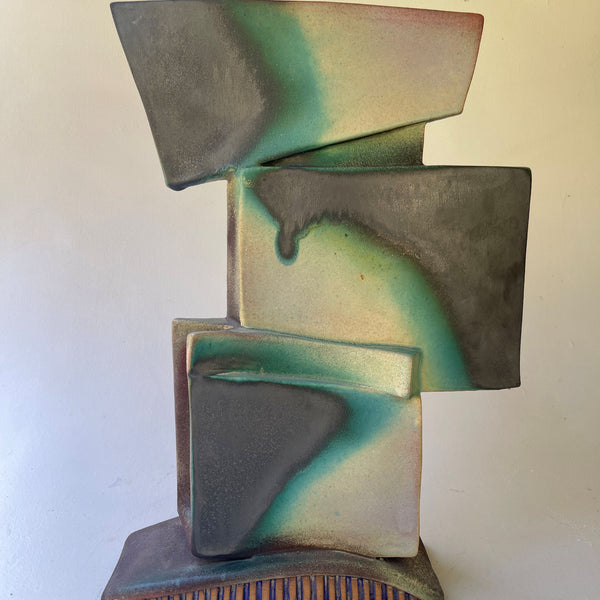 Handcrafted Ceramic Pottery Abstract Portrait Sculpture Unique Artistic Decor