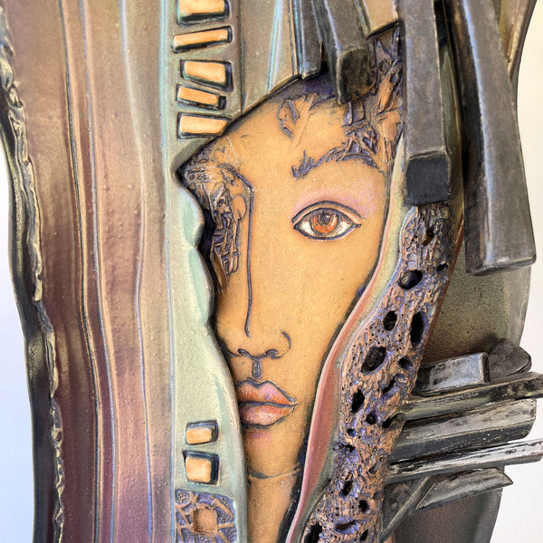 Hand-built Ceramic Sculpture Portrait