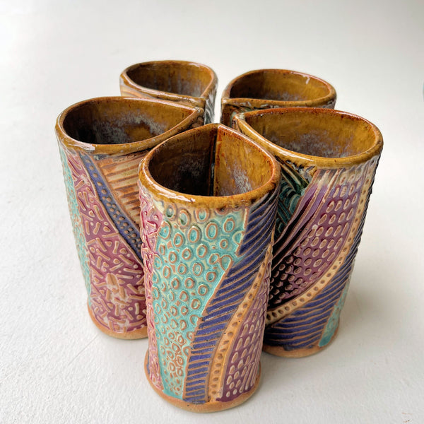 Handmade Artistic Teapot Unique Ceramic Pottery Tea Set