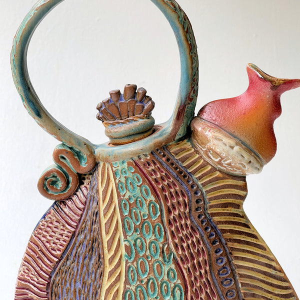 Handmade Artistic Teapot Unique Ceramic Pottery Tea Set