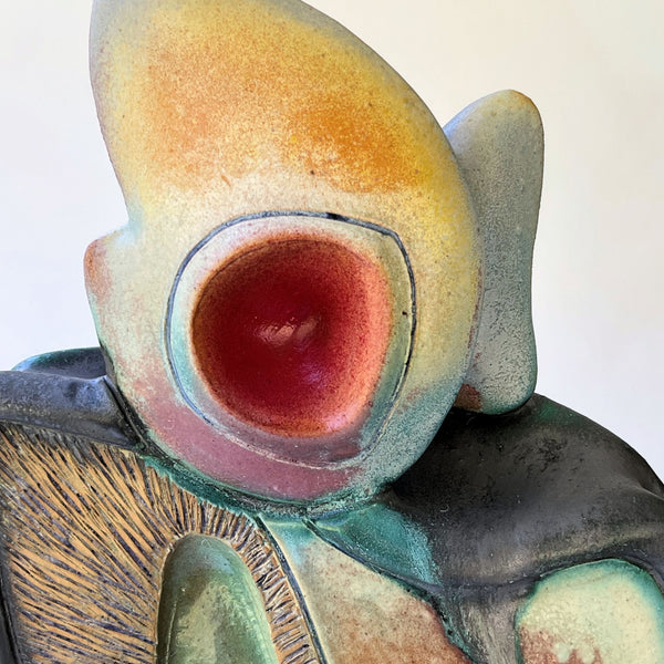 Handcrafted Ceramic Triptych Sculpture Unique Artistic Decor Eternal Ocean Rhythms