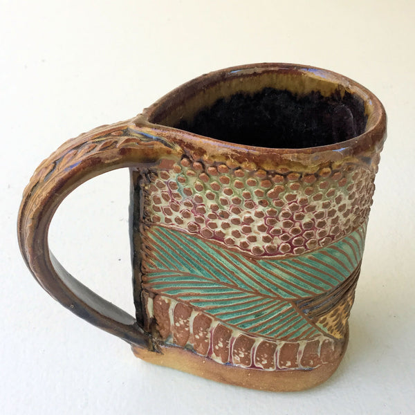 Bumblebee Pottery Ceramic Mug Handmade Artisan Coffee & Tea Cup – Perfect Gift for Nature and Insect Lovers