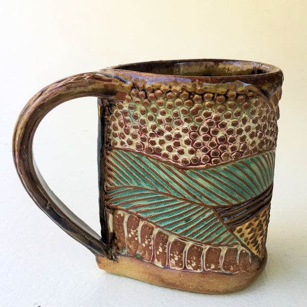 Bumblebee Pottery Ceramic Mug Handmade Artisan Coffee & Tea Cup – Perfect Gift for Nature and Insect Lovers