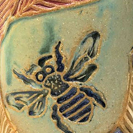 Bumblebee Pottery Ceramic Mug Handmade Artisan Coffee & Tea Cup – Perfect Gift for Nature and Insect Lovers