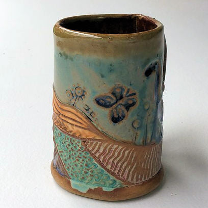 Cat Pottery Mug Handmade Artisan Coffee & Tea Cup – Perfect Gift for Nature and CatLovers