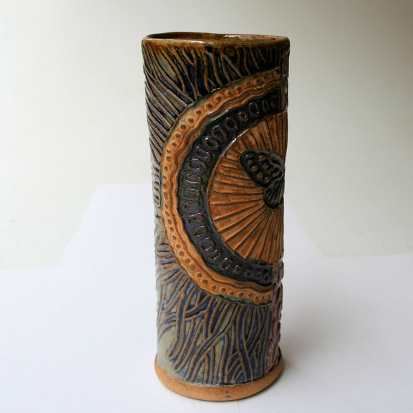 Cicada pottery Mug Coffee Cup Handmade Artisan Coffee & Tea Cup – Perfect Gift for Nature and Insect Lovers