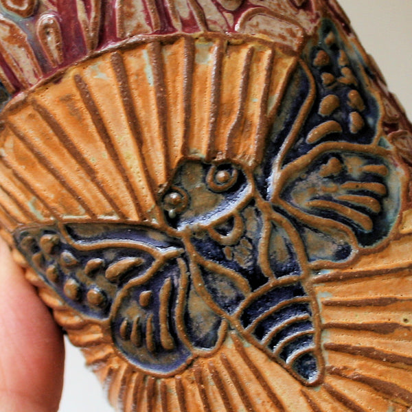 Cicada pottery Mug Coffee Cup Handmade Artisan Coffee & Tea Cup – Perfect Gift for Nature and Insect Lovers