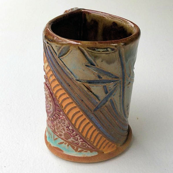 Chameleon  Pottery Mug Handmade Artisan Coffee & Tea Cup – Perfect Gift for Nature and ChameleonLovers