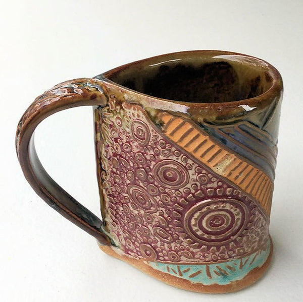Chameleon  Pottery Mug Handmade Artisan Coffee & Tea Cup – Perfect Gift for Nature and ChameleonLovers