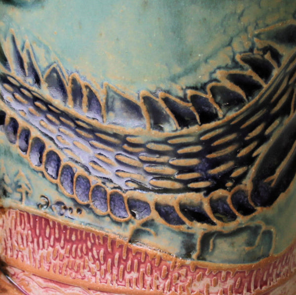 Dragon Pottery Ceramic Mug Handmade Artisan Coffee & Tea Cup – Perfect Gift for Nature and Dragon Lovers