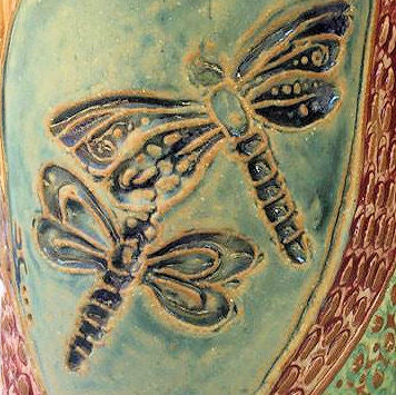 Dragonfly Pottery Ceramic Mug  Handmade Artisan Coffee & Tea Cup – Perfect Gift for Nature and Insect Lovers