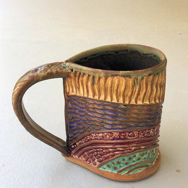 Dragonfly Pottery Ceramic Mug  Handmade Artisan Coffee & Tea Cup – Perfect Gift for Nature and Insect Lovers