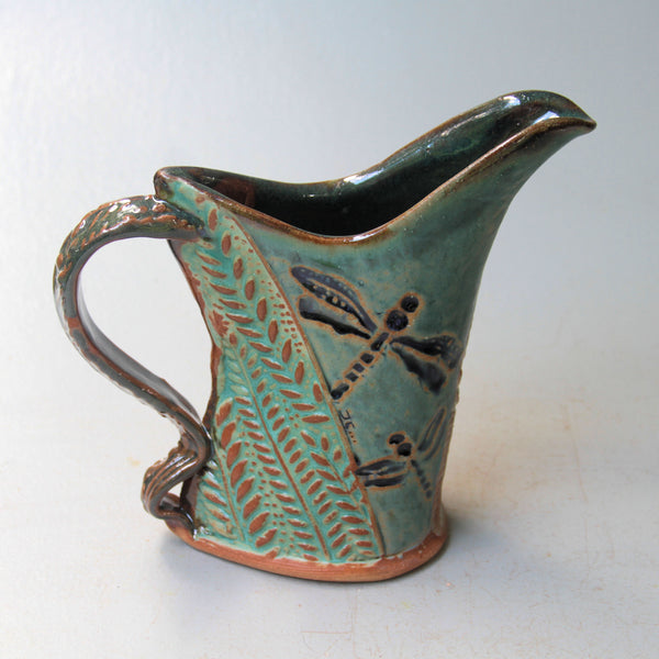 Dragonfly Pottery Pitcher Microwave and Dishwasher Safe Tableware