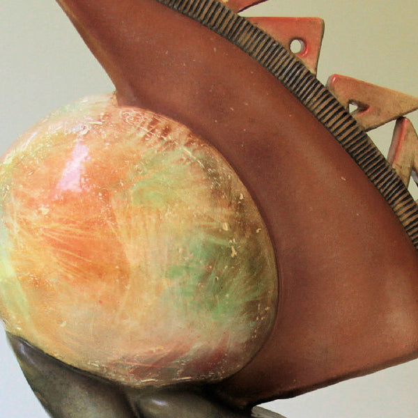 Encased Calm - Sculptural Clay by Helene Fielder