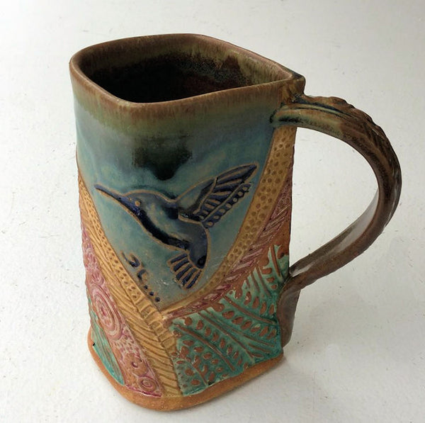 Hummingbird Pottery Ceramic Mug | Handmade Artisan Coffee & Tea Cup – Perfect Gift for Nature and Bird Lovers