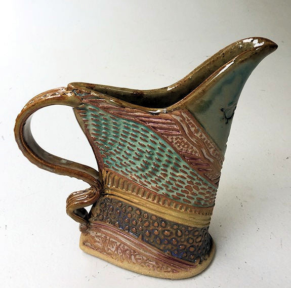 Stoneware Sea Turtle Pitcher, handmade, ceramics, pottery