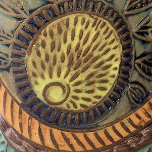 Sun Design Pottery Pitcher Hand Made Microwave and Dishwasher Safe