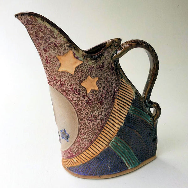 Sun & Moon Design with Five Tumblers, Pottery, Dishwasher Safe, Pottery, Ceramics