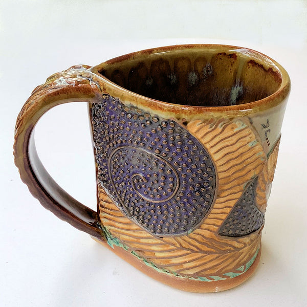 Dolphin Coffee Ceramic Cup Handmade Artisan Coffee & Tea Cup – Perfect Gift for Nature and Aquatic Lovers