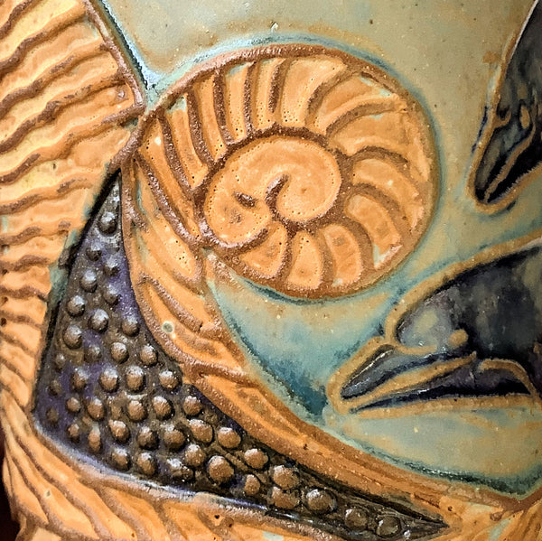 Dolphin Coffee Ceramic Cup Handmade Artisan Coffee & Tea Cup – Perfect Gift for Nature and Aquatic Lovers