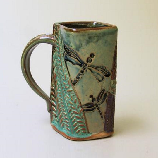 Dragonfly mug by Helene Fielder