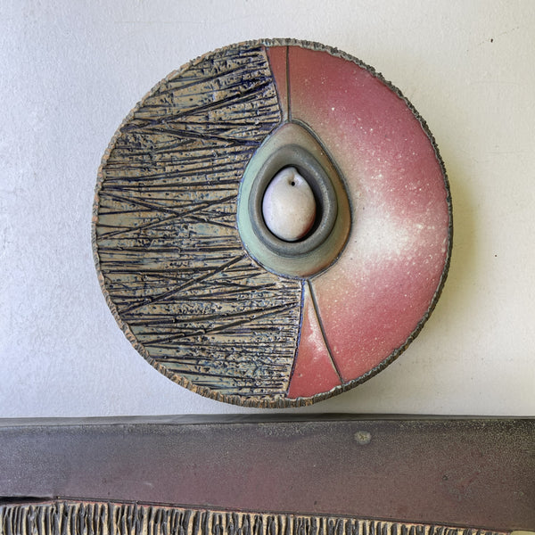Abstract Ceramic Wall Art Two Sections