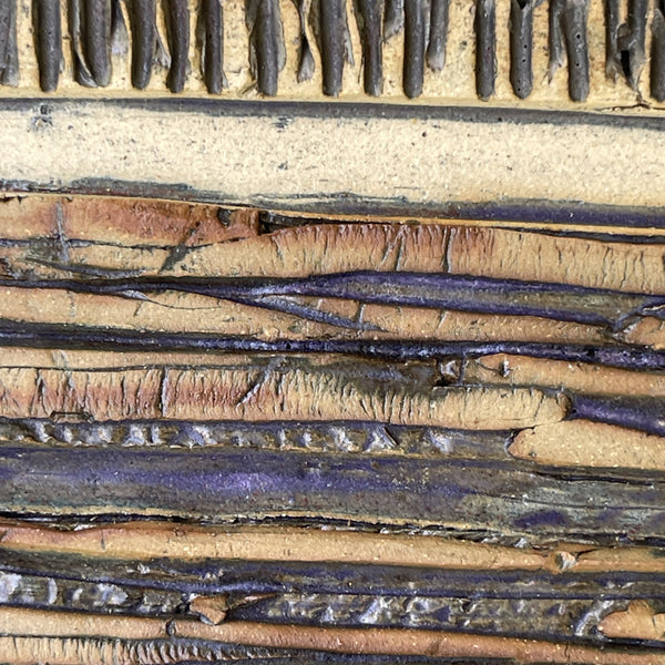 Abstract Ceramic Wall Art Two Sections
