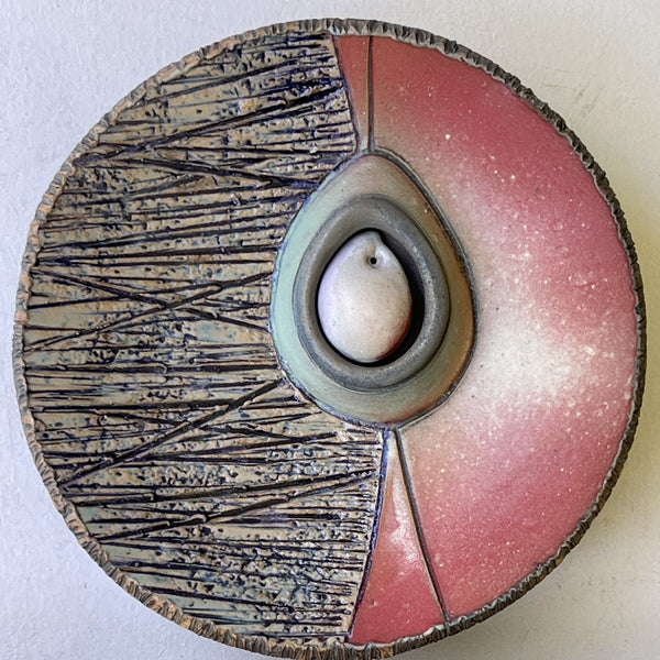 Abstract Ceramic Wall Art Two Sections