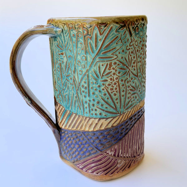 Alligator Pottery Ceramic Mug Handmade Artisan Coffee & Tea Cup – Perfect Gift for Nature and Alligator Lovers