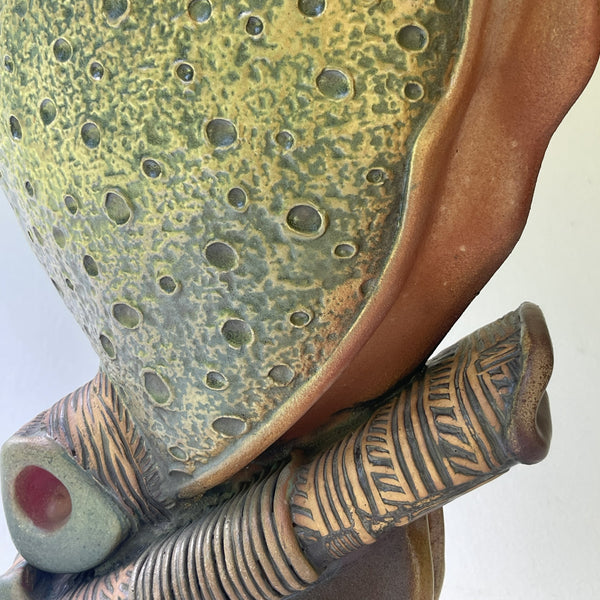 Handcrafted Ceramic Sculpture Bright Side of the Moon