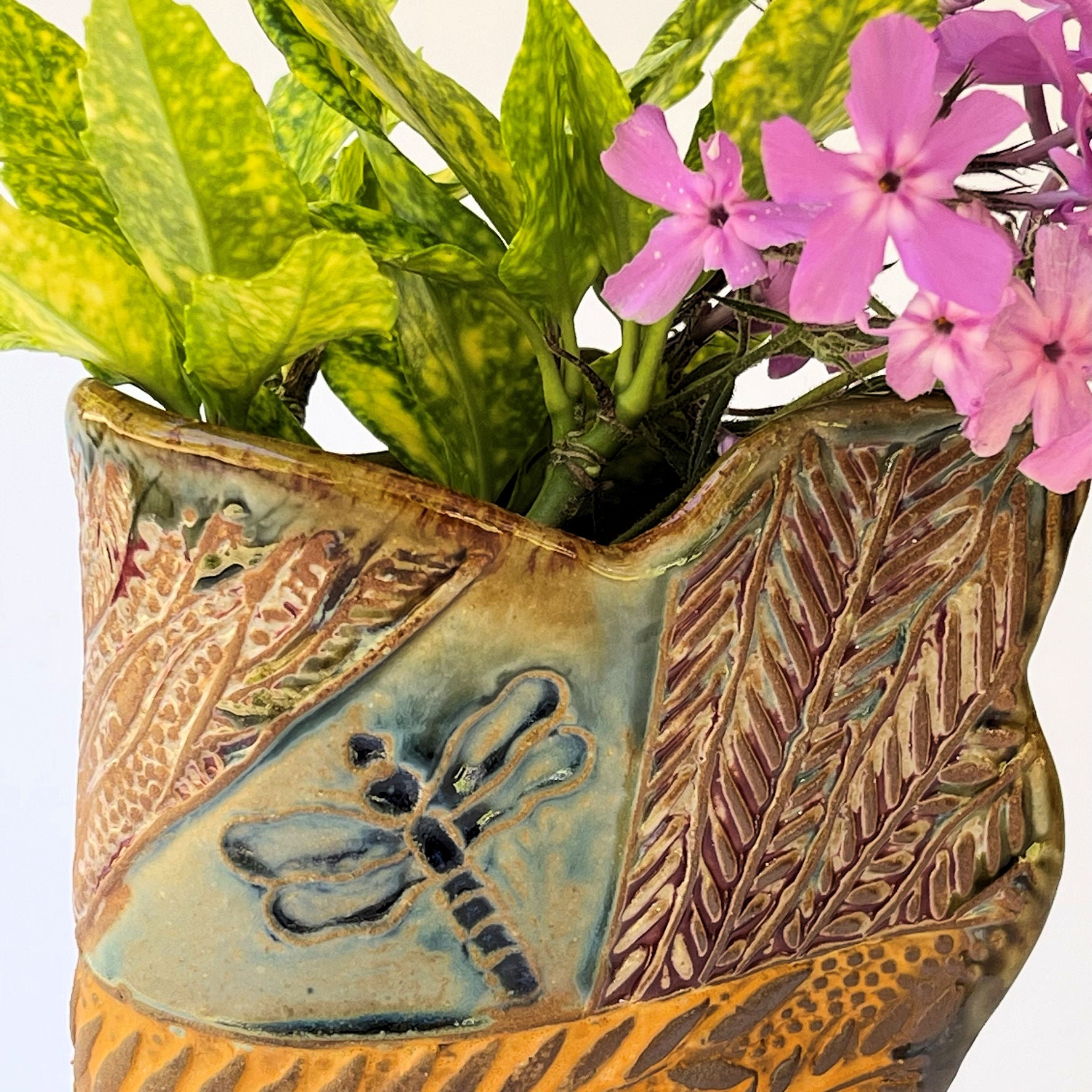 Dragonfly Vase Hand Made Pottery High Fired Clay Vase – BumbleBee