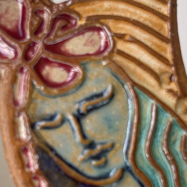 Lady with Dragonfly Focal Bead