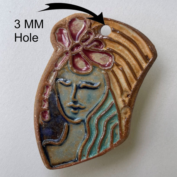 Lady with Dragonfly Focal Bead