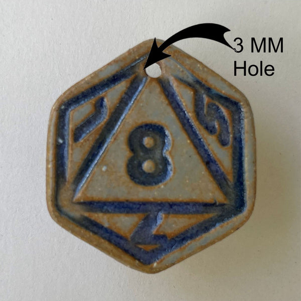 Dice Focal Bead Hexagon