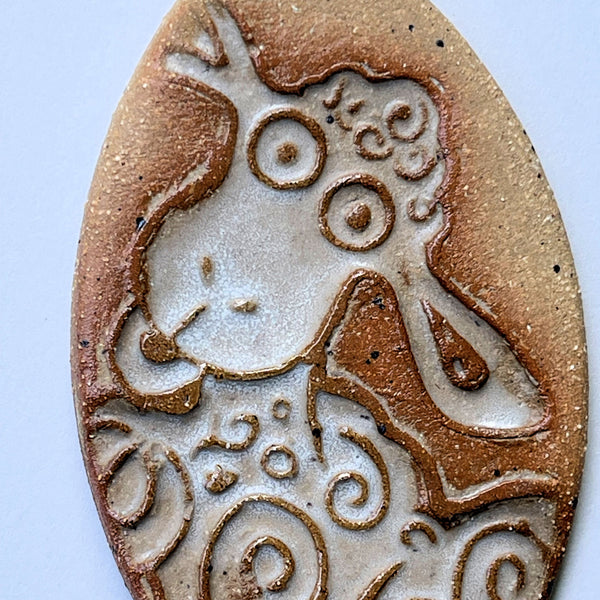 Handmade Pottery Lamb – Ceramic Christmas Ornament