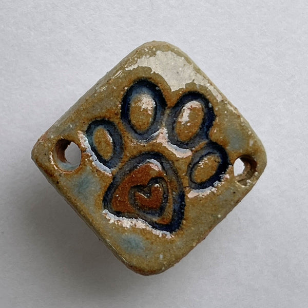 Paw Print Bracelet Bead Diamond