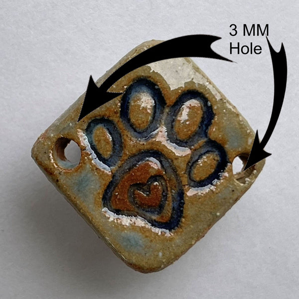 Paw Print Bracelet Bead Diamond