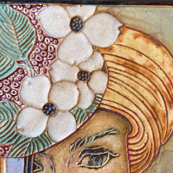 Women with Dogwood Blooms Wall Art