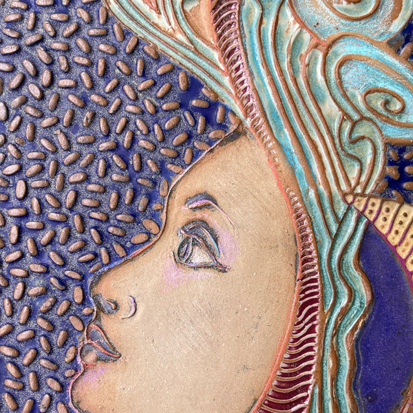 Woman and Moon Wall Art