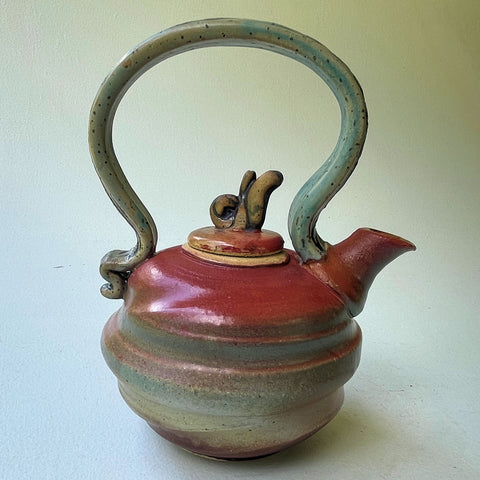 Tea Pot Pottery Functional and Decorative Microwave and Dishwasher Safe