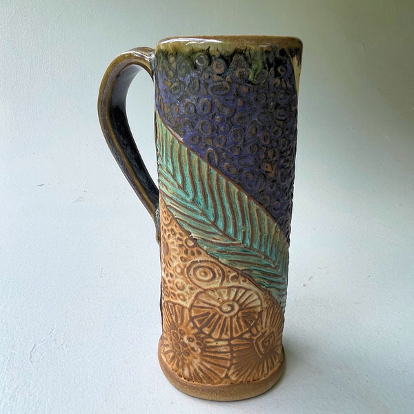 Robin Bird Travel Mug Pottery Ceramic Mug Handmade Artisan Coffee & Tea Cup – Perfect Gift for Nature and Bird Lovers
