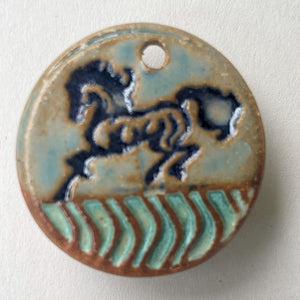 Horse Focal Bead Round