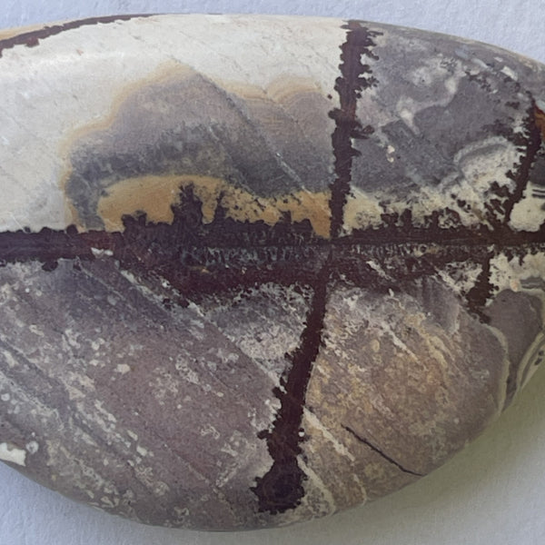 Custom Cut Sonoran Rhyolite and Rolling Hills Dolomite with Handmade Stoneware Beads