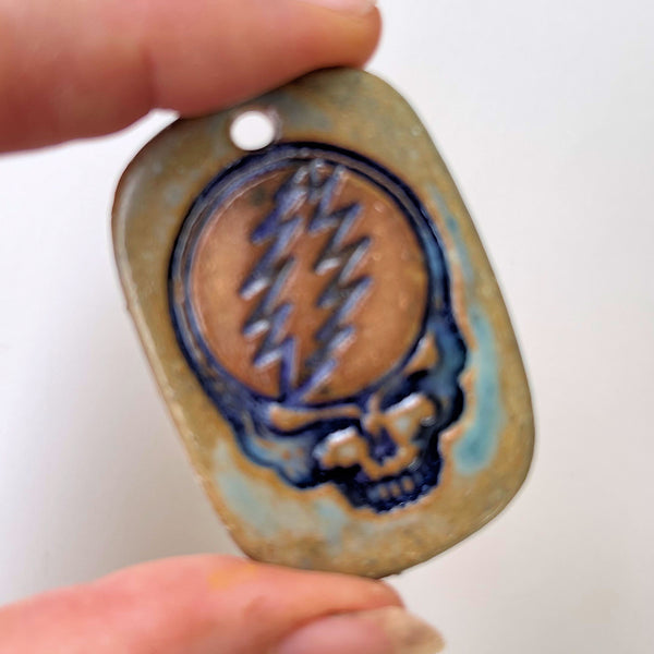 Grateful Dead Focal Bead Rectangle