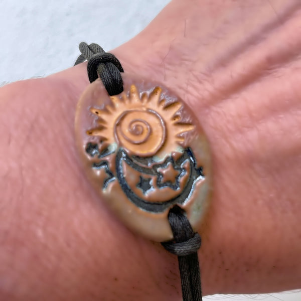 Sun and Moon Bracelet Bead