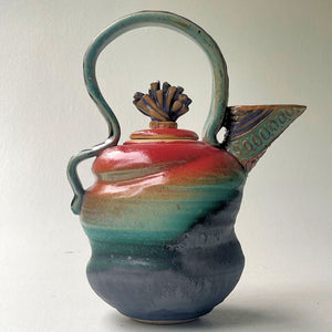 Tea Pot Pottery Functional and Decorative Microwave and Dishwasher Safe