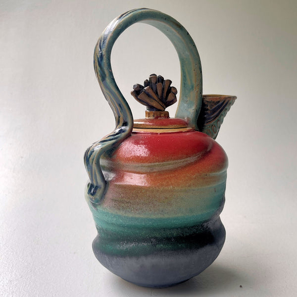 Tea Pot Pottery Functional and Decorative Microwave and Dishwasher Safe