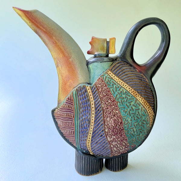 Abstract Sculptural Teapot by Helene Fielder