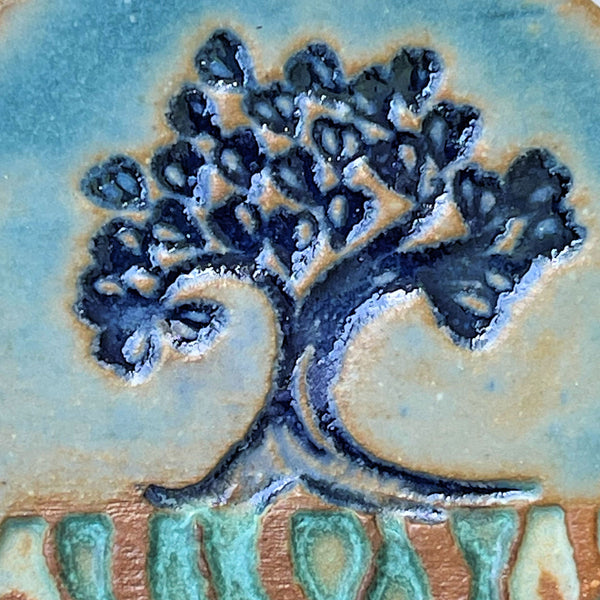 Handmade Pottery Tree of Life – Ceramic Christmas Ornament