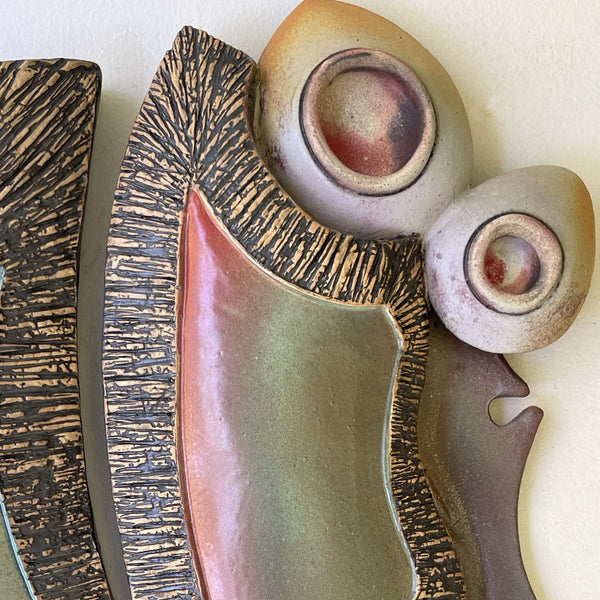 Triptych Abstract Ceramic Wall Art